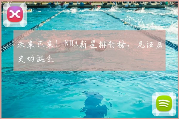未来已来!NBA新星排行榜,见证历史的诞生